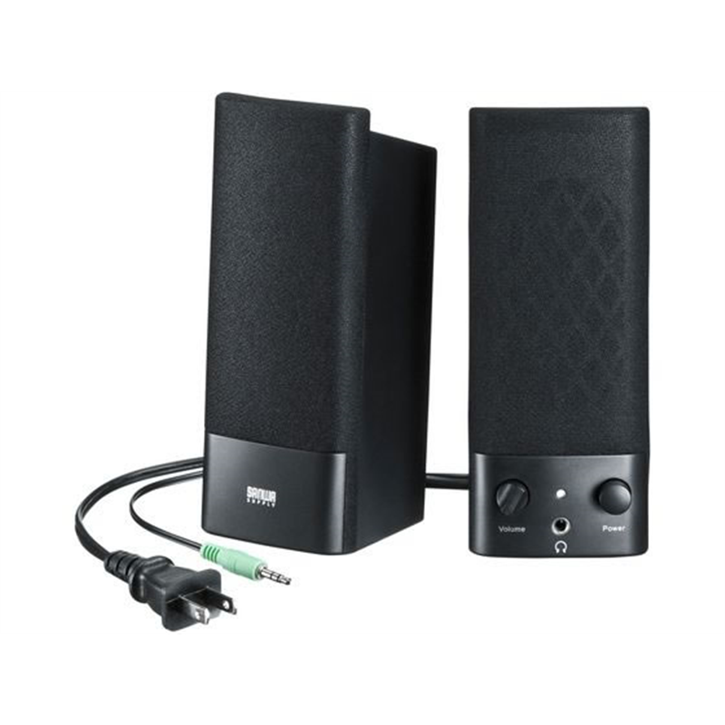 サンワサプライ マルチメディアスピーカー MM-SPL2N3 1個(ご注文単位1個)【直送品】