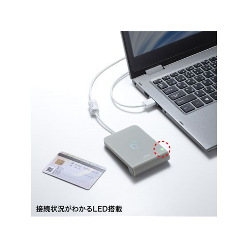 サンワサプライ 非接触型ICカードリーダライタ ADR-MNICU3 1個(ご注文単位1個)【直送品】