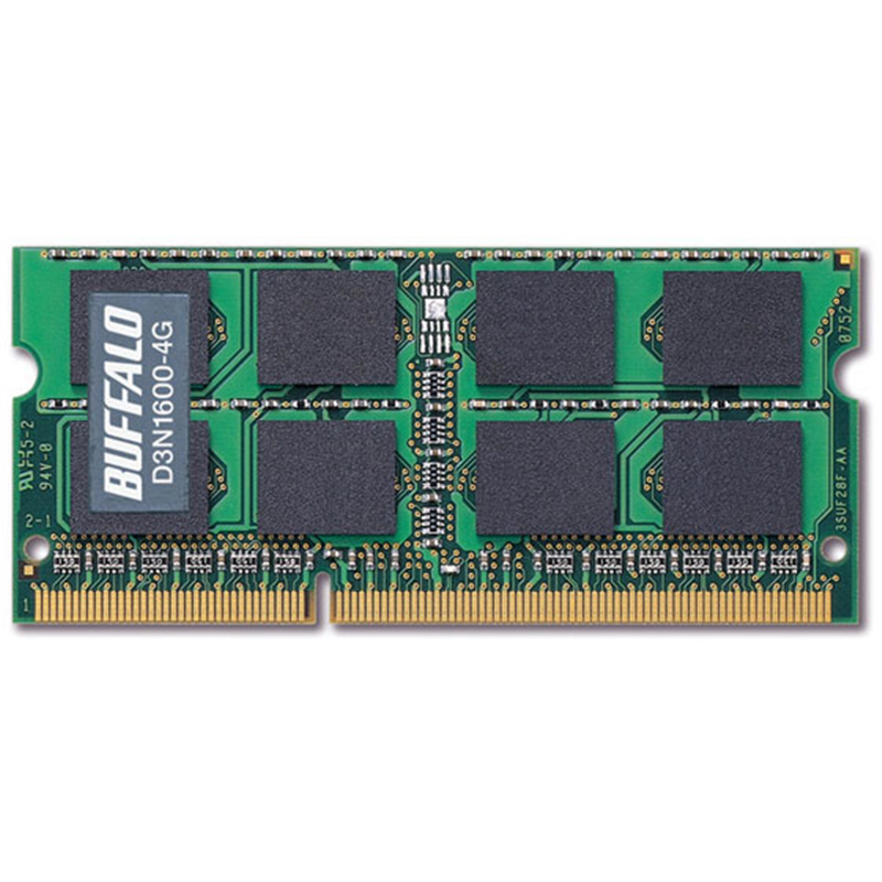 バッファロー 204Pin DDR3 SDRAM S.O.DIMM 4GB D3N1600-4G 1個(ご注文単位1個)【直送品】
