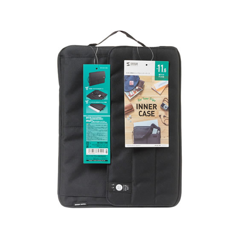サンワサプライ カジュアルPCインナーケース 11.6型ワイド ブラック 1個（ご注文単位1個）【直送品】