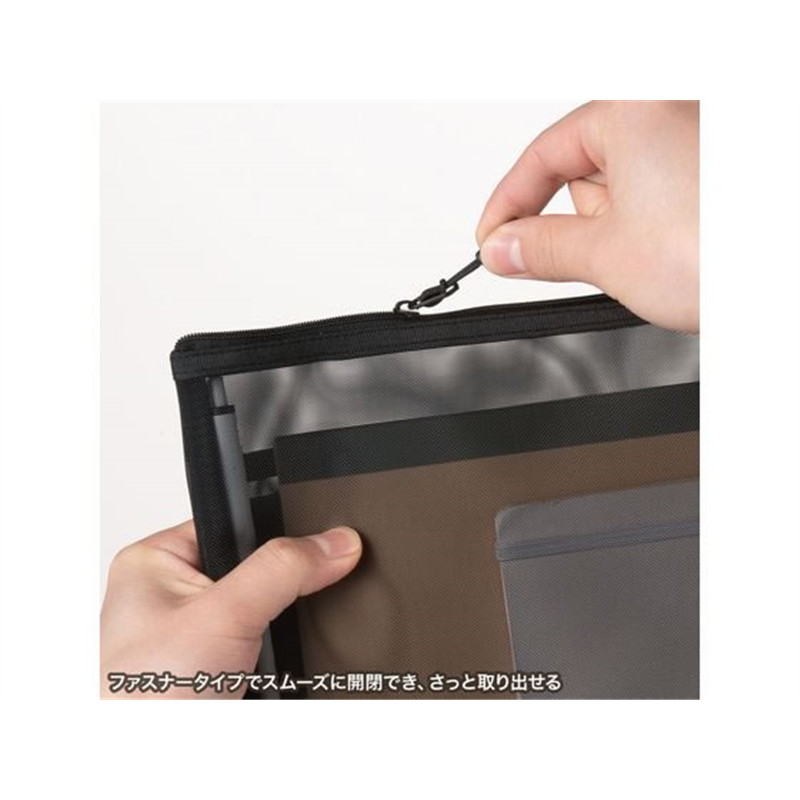 サンワサプライ マルチメッシュケース M ブラック IN-MS2BK 1個（ご注文単位1個）【直送品】