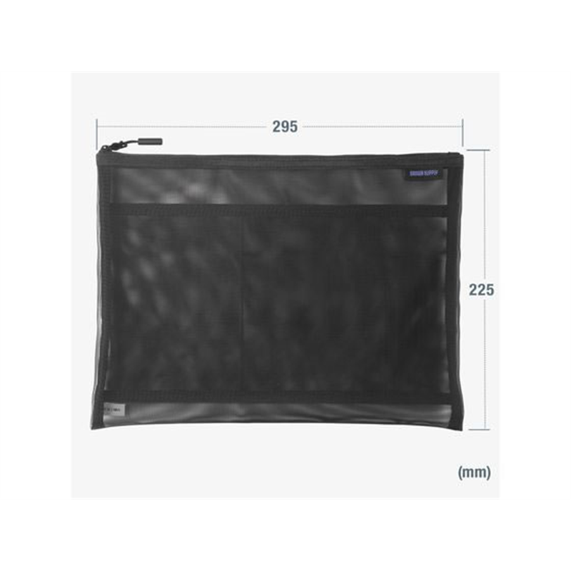 サンワサプライ マルチメッシュケース LL ブラック IN-MS4BK 1個（ご注文単位1個）【直送品】