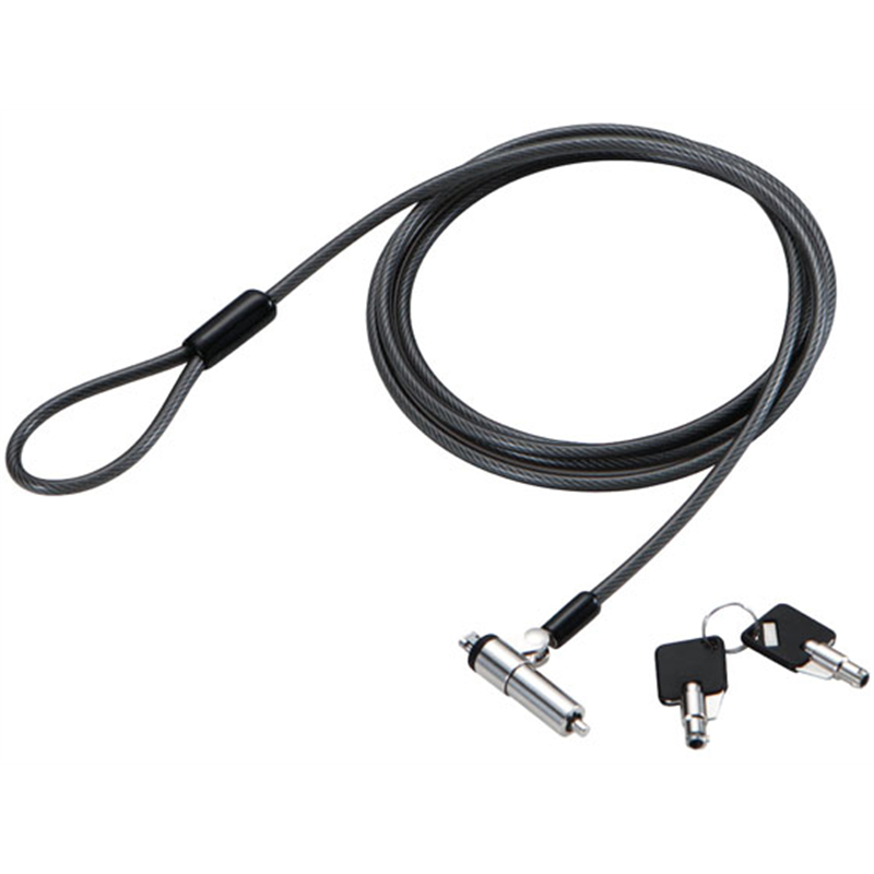 エレコム セキュリティーワイヤー 小型シリンダー錠  ESL-7N 1個（ご注文単位1個）【直送品】