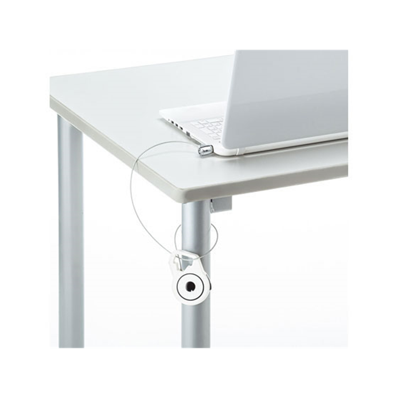 サンワサプライ 巻取り式ワイヤーセキュリティ シリンダ錠 SLE-41S 1個（ご注文単位1個）【直送品】