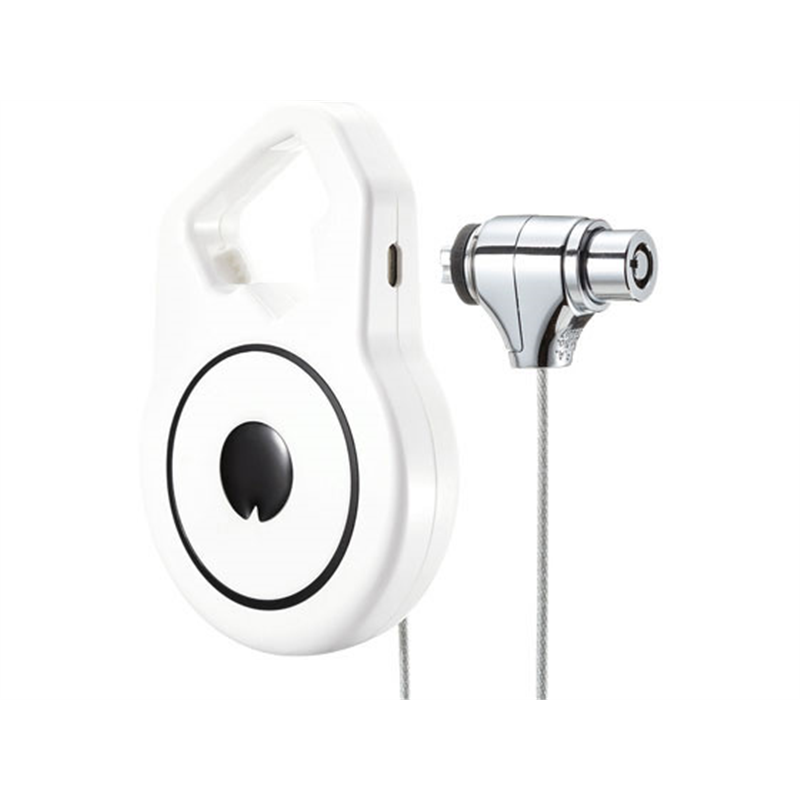 サンワサプライ 巻取り式ワイヤーセキュリティ シリンダ錠 SLE-41S 1個（ご注文単位1個）【直送品】