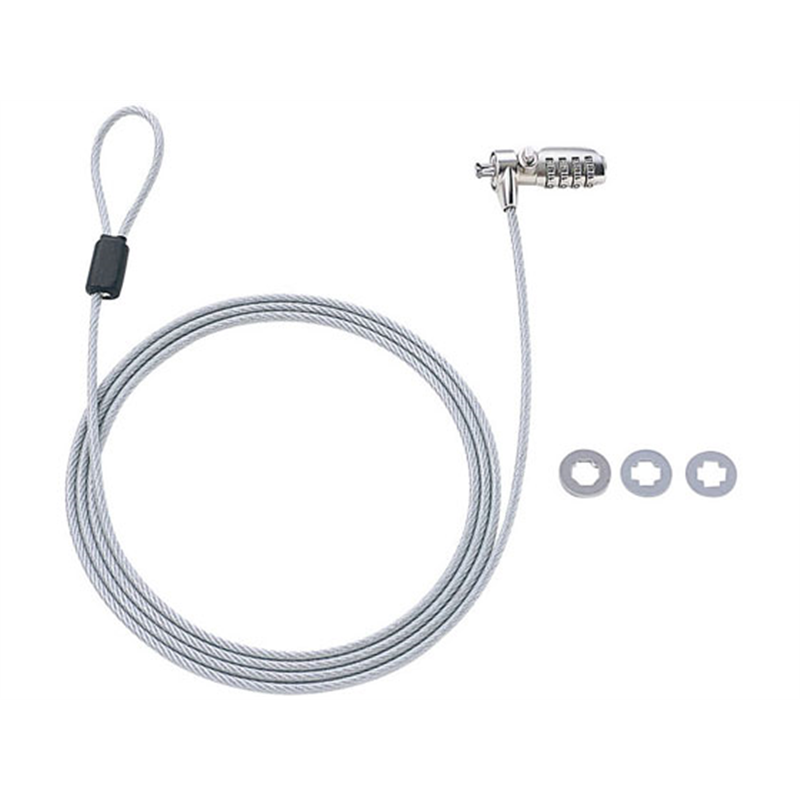 サンワサプライ パソコンセキュリティキット 4桁ダイヤル錠ワイヤー一体型 SL-38 1セット（ご注文単位1セット）【直送品】