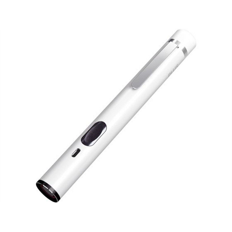 プラス レーザーポインタ Premium Line ホワイト PL-R110WH 1本（ご注文単位1本）【直送品】