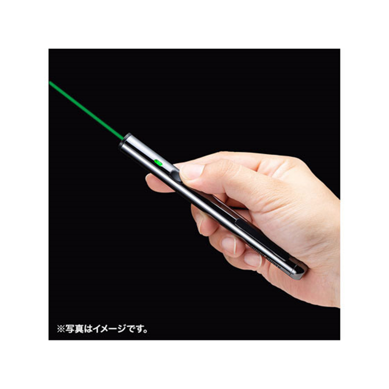 サンワサプライ グリーンレーザーポインター電池長寿命 LP-GL1015BK 1個（ご注文単位1個）【直送品】