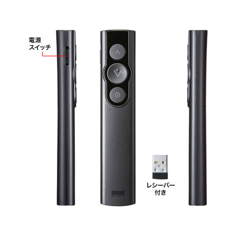 サンワサプライ パワーポインター LP-RF115GM 1本（ご注文単位1本）【直送品】