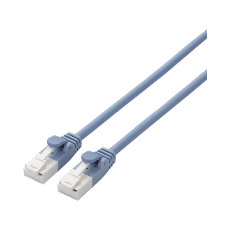 エレコム 爪折防止柔らかLANケーブルCat6A準 LD-GPAYT BU100 1個（ご注文単位1個）【直送品】