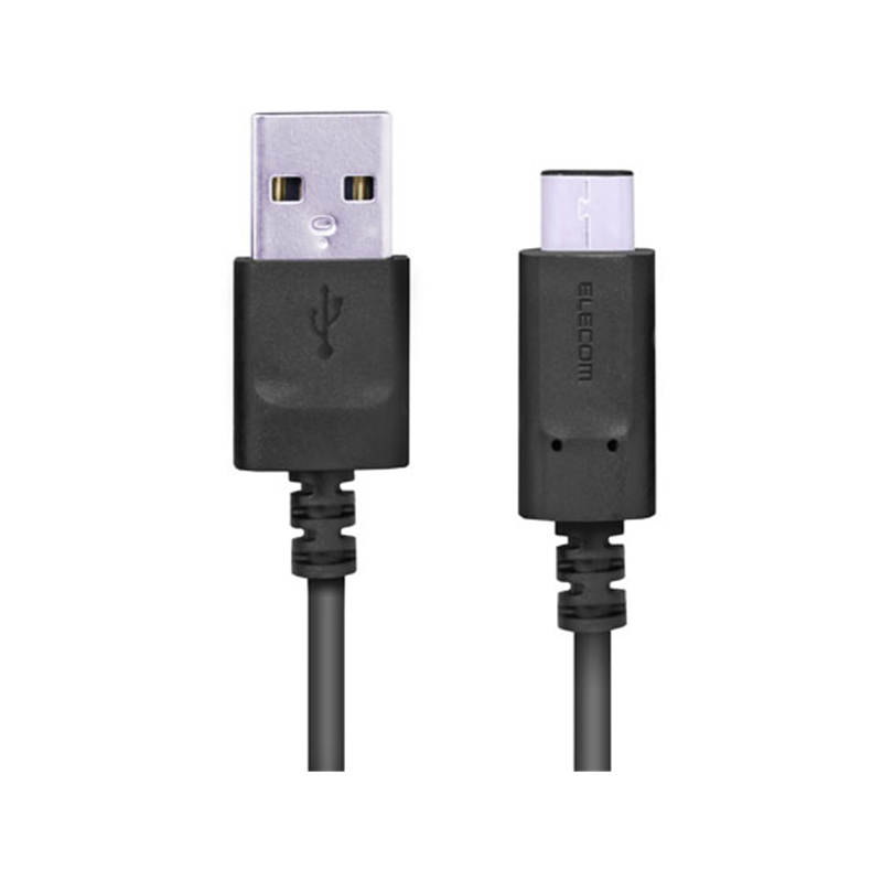 エレコム USB2.0ケーブル 認証品 A-C 3.0m MPA-AC30NBK 1個（ご注文単位1個）【直送品】