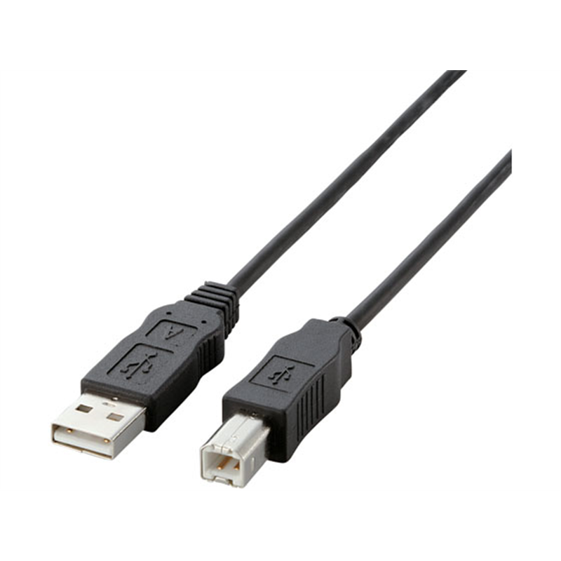 エレコム USB2.0ケーブル RoHS指令対応 A-B 1.5m USB2-ECO15 1個（ご注文単位1個）【直送品】