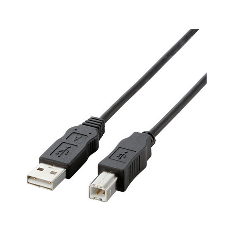 エレコム USB2.0ケーブル RoHS指令対応 A-B 2m USB2-ECO20 1個（ご注文単位1個）【直送品】