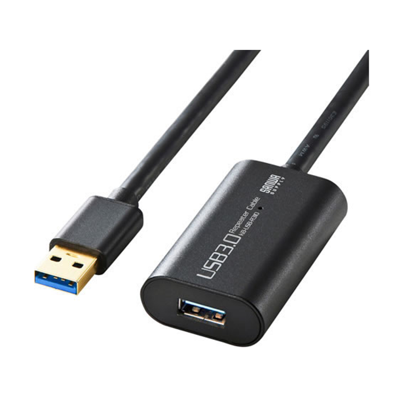 サンワサプライ 10m延長USB3.0アクティブリピータケーブル KB-USB-R310 1本（ご注文単位1本）【直送品】