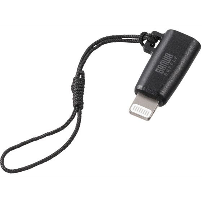 サンワサプライ Type-CtoLightning変換アダプタ AD-USB30LCFBK 1個（ご注文単位1個）【直送品】