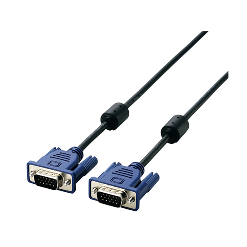 エレコム ディスプレイケーブル D-sub15ピン(ミニ) 10m CAC-L10BK RS 1本（ご注文単位1本）【直送品】