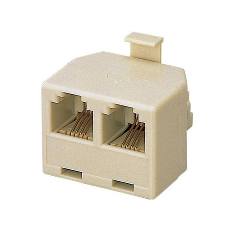 エレコム 2分配アダプタ AD-MJTBE 1個（ご注文単位1個）【直送品】