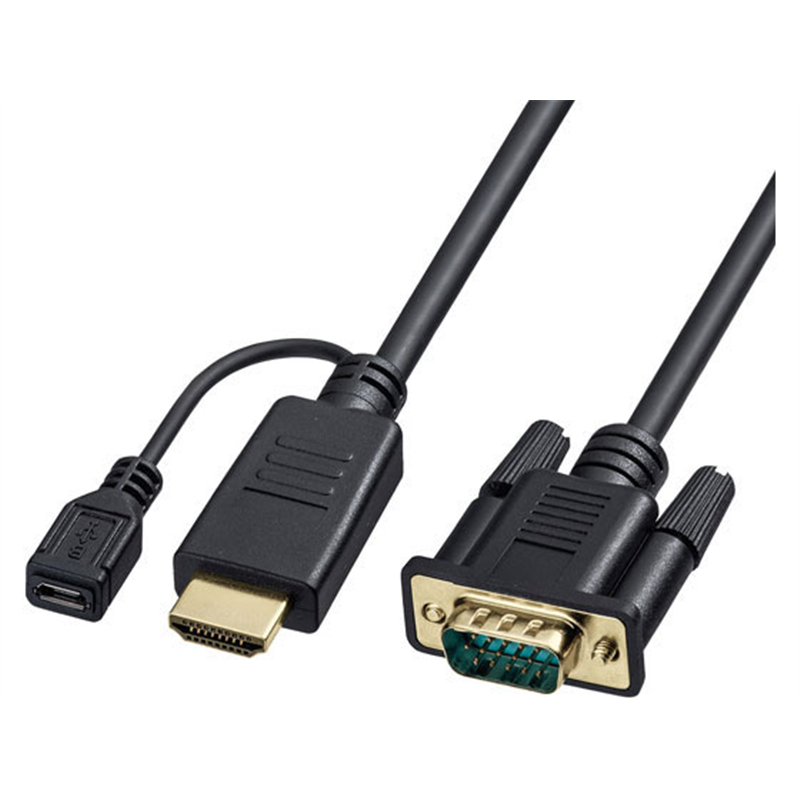 サンワサプライ HDMI-VGA変換ケーブル 2m KM-HD24V20 1本（ご注文単位1本）【直送品】