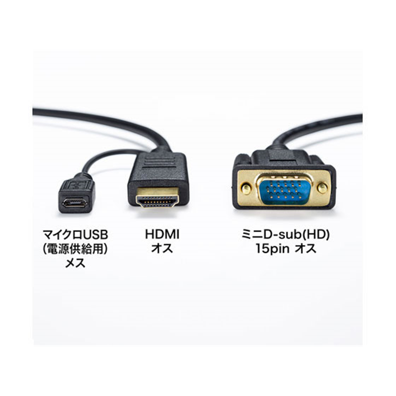 サンワサプライ HDMI-VGA変換ケーブル 2m KM-HD24V20 1本（ご注文単位1本）【直送品】