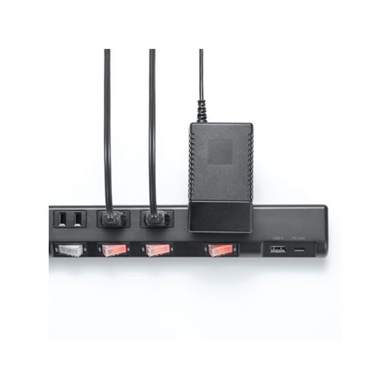 サンワサプライ 節電タップ 2P 4個口 2m ブラック TAP-B107UC-2BK 1個（ご注文単位1個）【直送品】