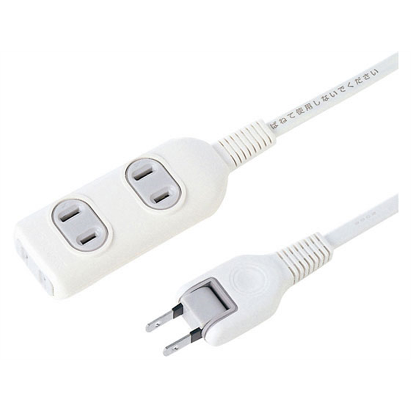 サンワサプライ 電源タップ 2P・3個口・2m TAP-3W2N 1本（ご注文単位1本）【直送品】
