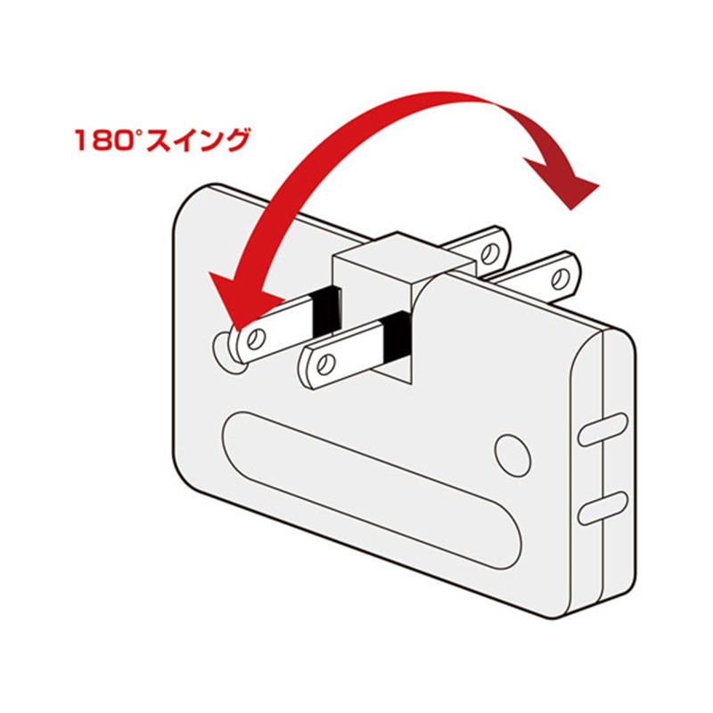サンワサプライ 平トリプルタップ(2P・3個口・ホワイト) TAP-AC5N 1個（ご注文単位1個）【直送品】