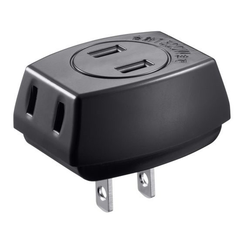 サンワサプライ トリプルタップ (ブラック) TAP-AC3BKN2 1個（ご注文単位1個）【直送品】