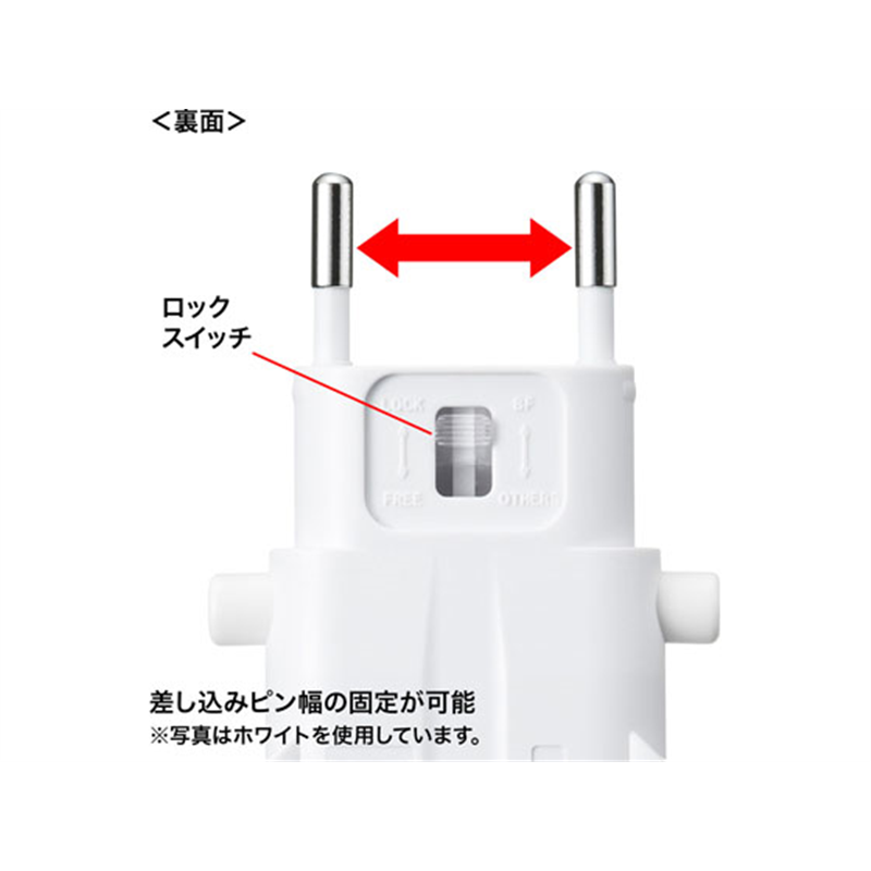 サンワサプライ 海外電源変換アダプタ ブラック TR-AD4BK 1個(ご注文単位1個)【直送品】