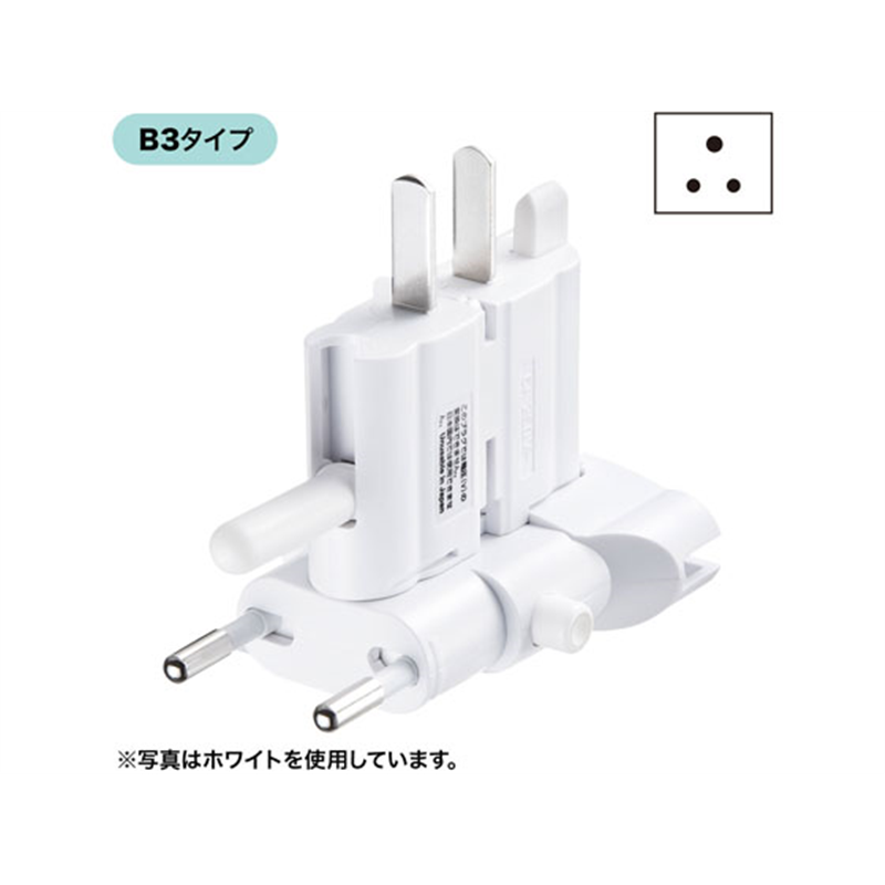 サンワサプライ 海外電源変換アダプタ ブラック TR-AD4BK 1個(ご注文単位1個)【直送品】