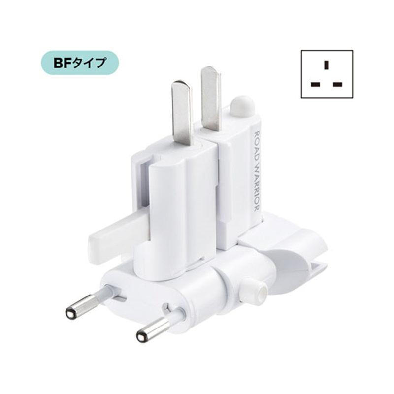 サンワサプライ 海外電源変換アダプタ ホワイト TR-AD4W 1個(ご注文単位1個)【直送品】