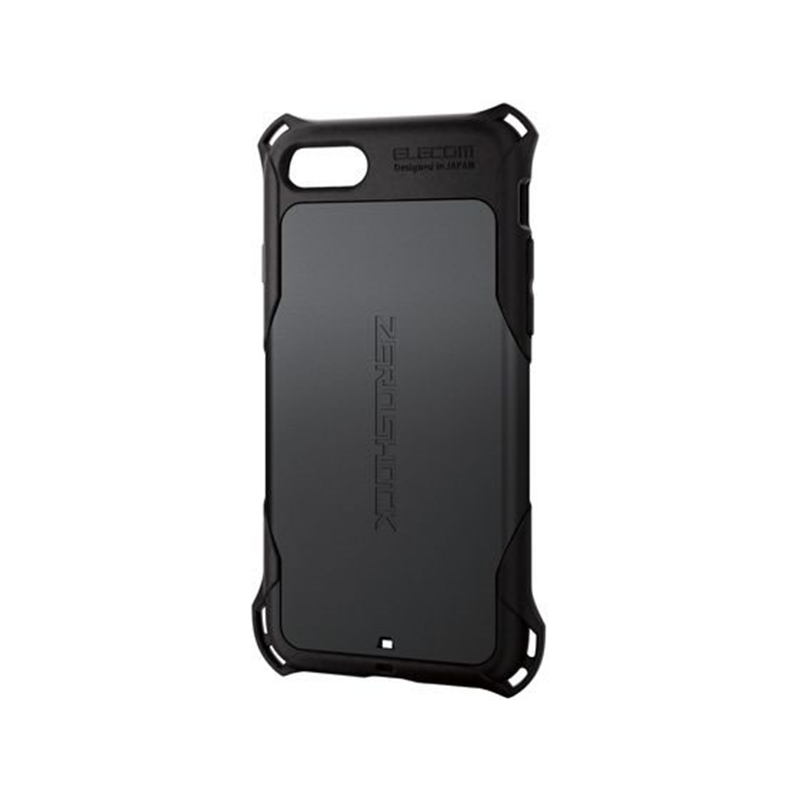 エレコム iPhone SE 第3世代 ケース ZEROSHOCK ブラック 1個（ご注文単位1個）【直送品】