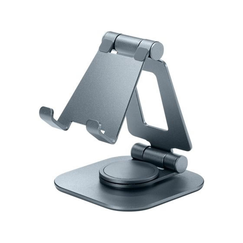 サンワサプライ スマートフォンスタンド 回転式・アルミ素材 PDA-STN79GY 1個（ご注文単位1個）【直送品】
