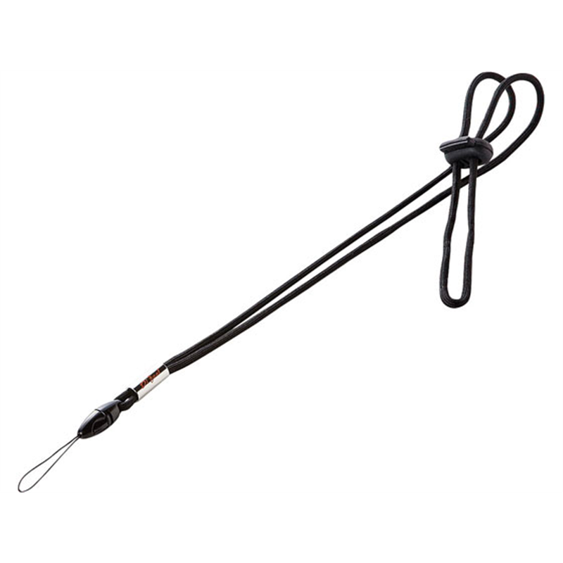 サンワサプライ ネックストラップ 細ひも・ブラック DG-ST15BK 1個(ご注文単位1個)【直送品】