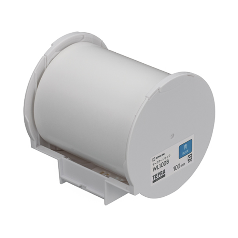 キングジム テプラGrand用テープ 100mm 青 WL100B 1個（ご注文単位1個）【直送品】