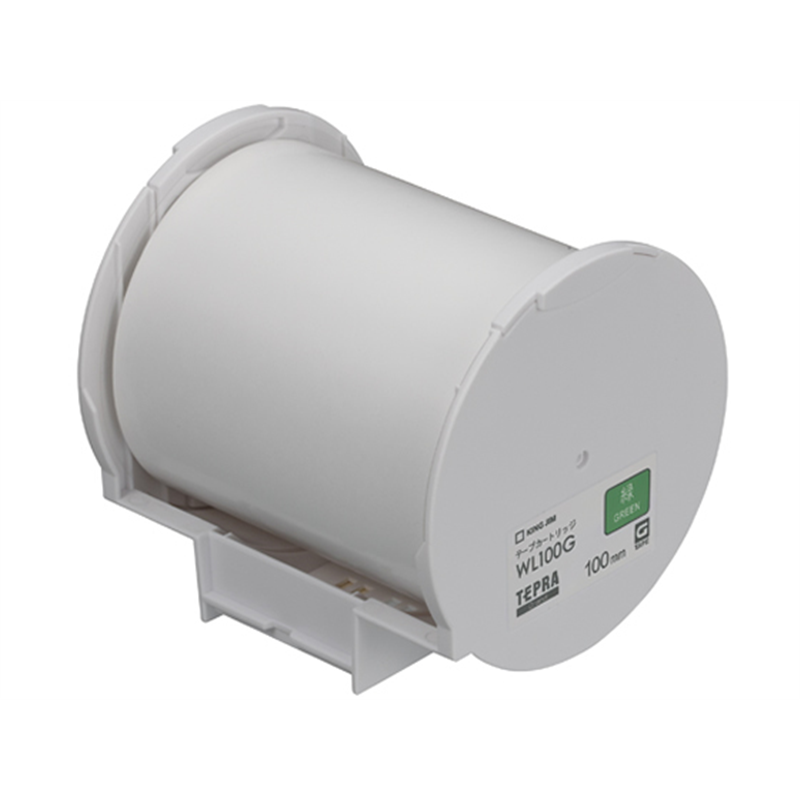 キングジム テプラGrand用テープ 100mm 緑 WL100G 1個（ご注文単位1個）【直送品】