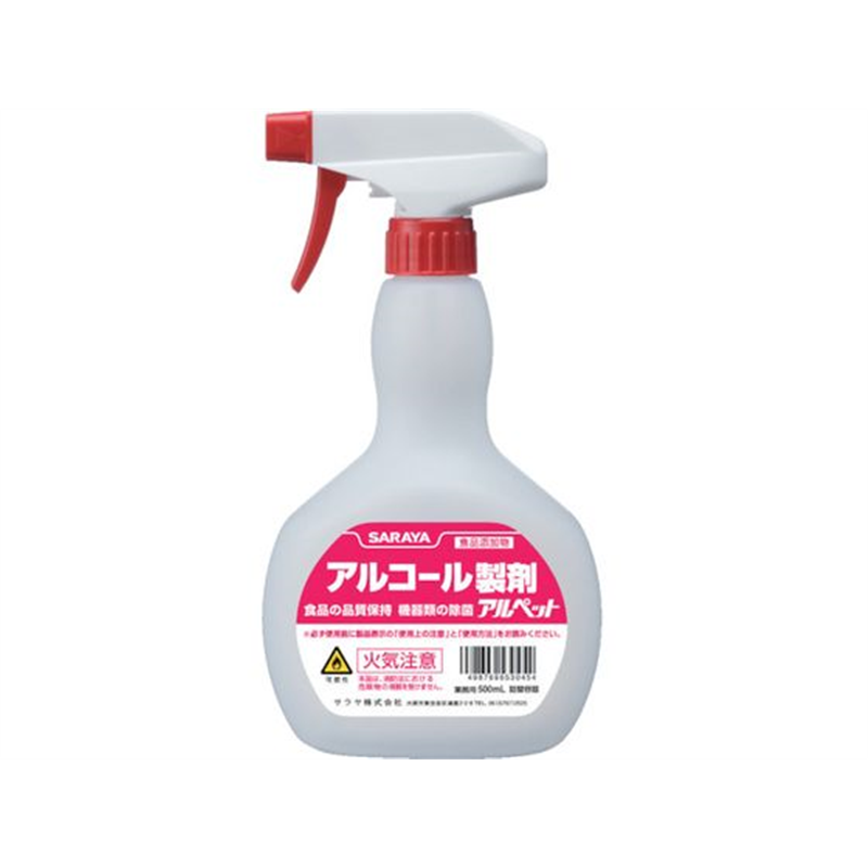 薬液専用詰替容器スプレーボトル アルコール共通500mL用容器のみ 1本（ご注文単位1本）【直送品】