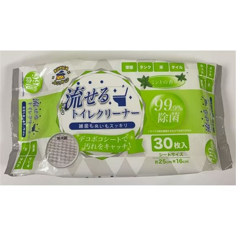 ランディスミス RUPICAルンルン 流せるトイレクリーナー ミント 30枚 RR-1 1個（ご注文単位1個）【直送品】