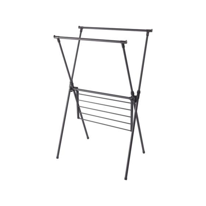 天馬 PORISH ブラック物干し 室内物干し X型 PSBK-04 1台(ご注文単位1台)【直送品】