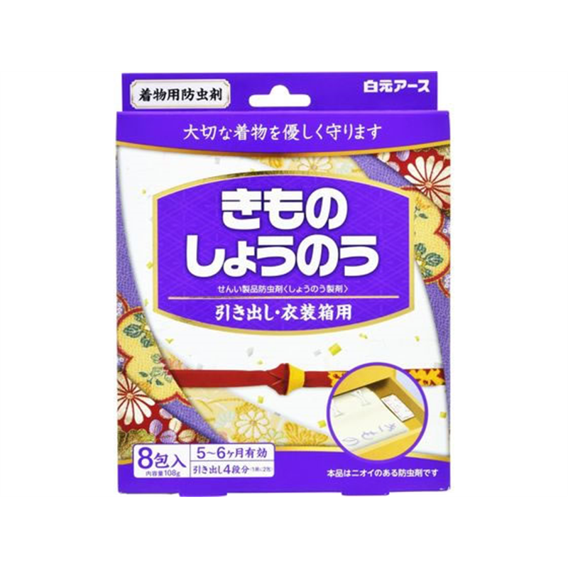 白元アース きものしょうのう 引き出し・衣装箱用 8包 1個（ご注文単位1個）【直送品】