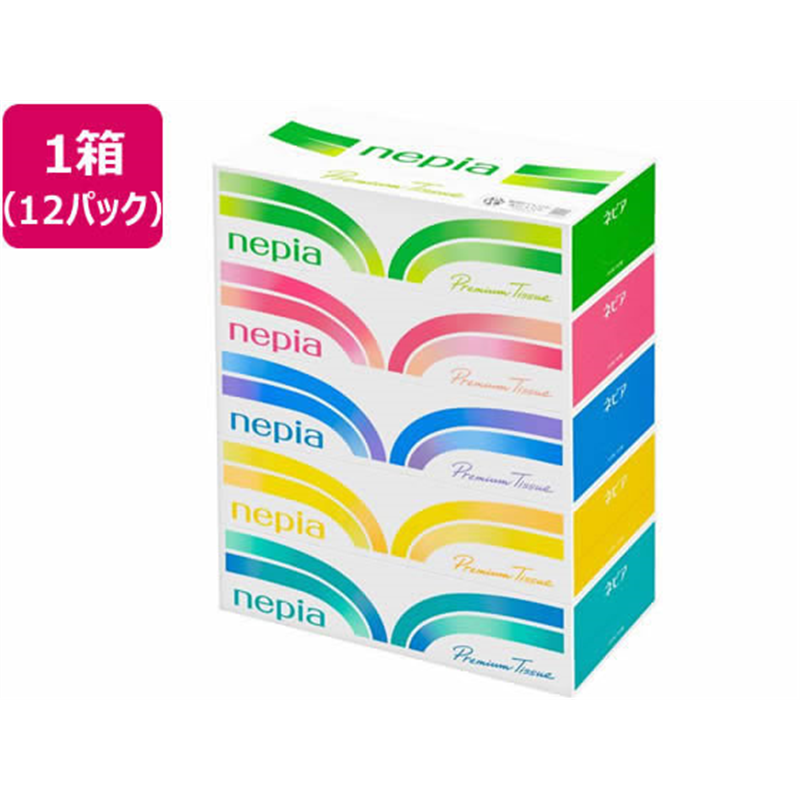 ネピア ティッシュ 180組5個×12パック 1箱（ご注文単位1箱）【直送品】