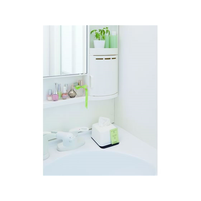 ライクイット ハーフティッシュボックス ホワイト 1個（ご注文単位1個）【直送品】