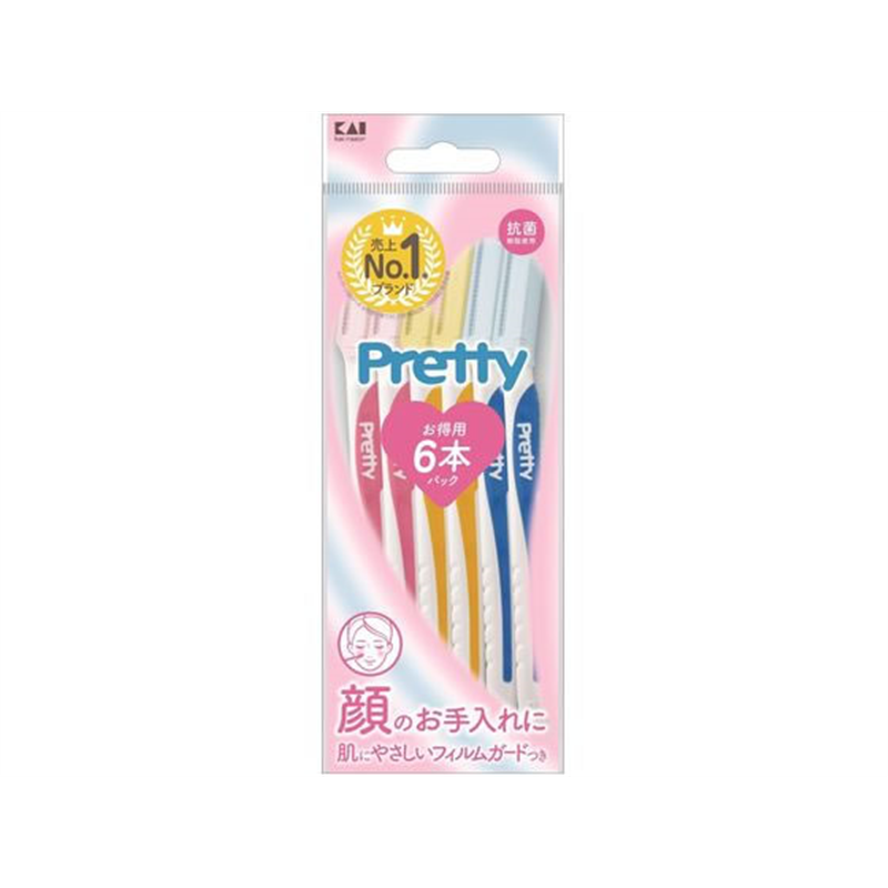 貝印 プリティー L 6本入 1パック（ご注文単位1パック）【直送品】