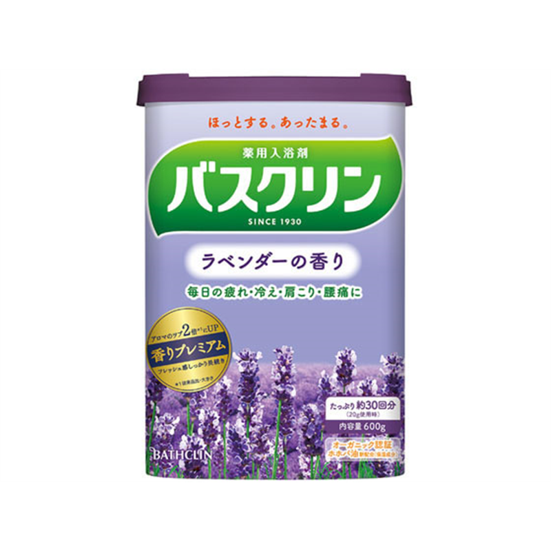 バスクリン バスクリン ラベンダーの香り 600g 1個（ご注文単位1個）【直送品】