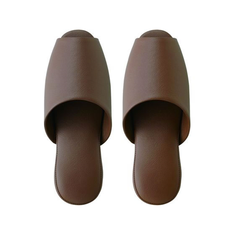 テンダイ 抗菌多機能ビニールスリッパ 前あき ブラウン 571999 1足（ご注文単位1足）【直送品】