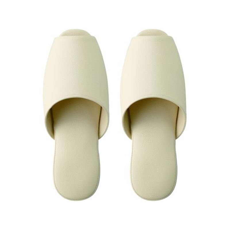 テンダイ 抗菌多機能ビニールスリッパ 前あき ベージュ 572002 1足（ご注文単位1足）【直送品】