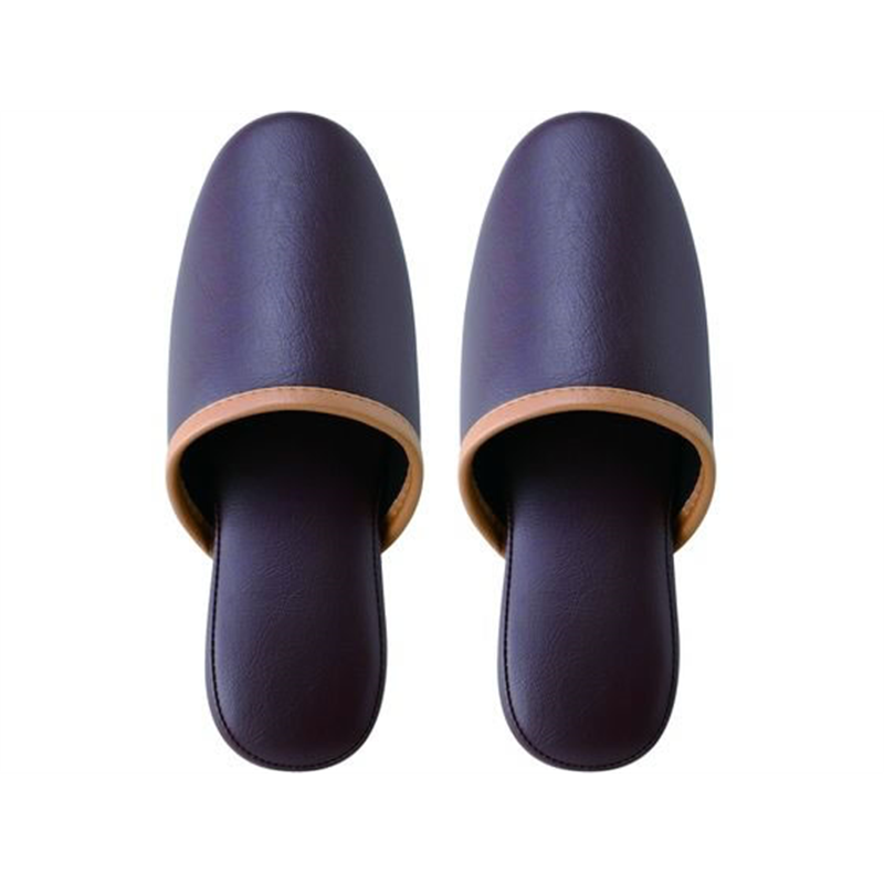 テンダイ ラインビニールスリッパ Lサイズ ブラウン 573191 1足（ご注文単位1足）【直送品】