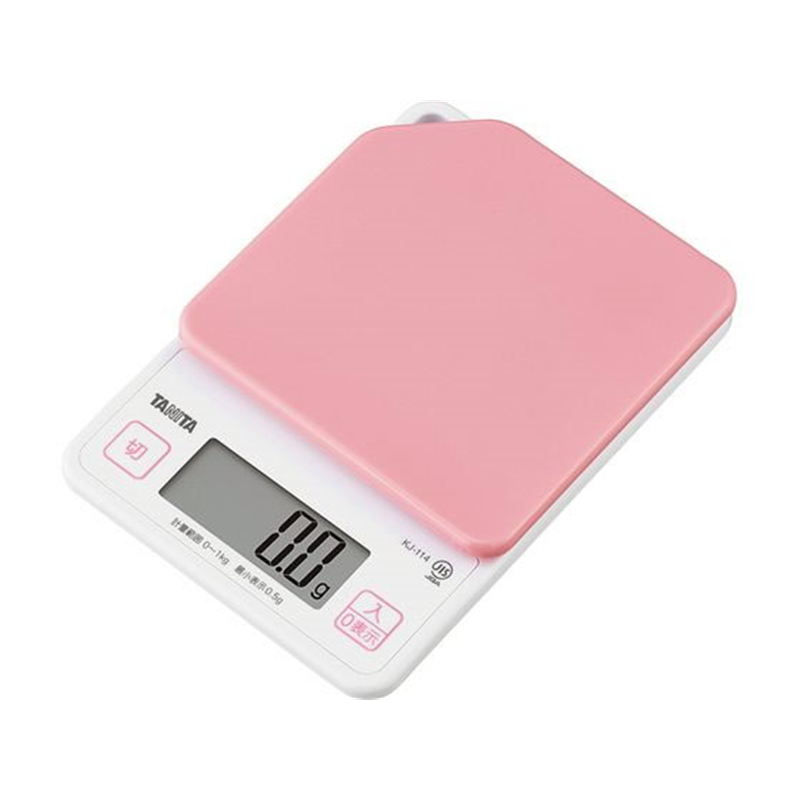 タニタ デジタルクッキングスケール 1kg KJ-114 PK ストロベリーピンク 1個（ご注文単位1個）【直送品】