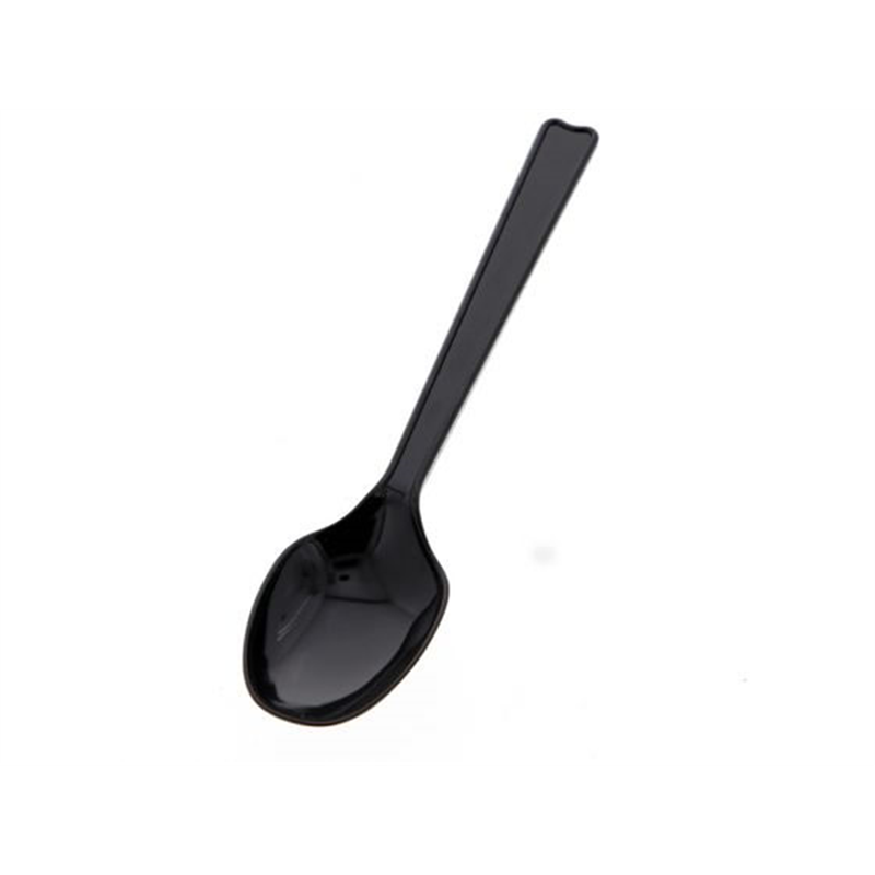 シモジマ ヘイコー プラスプーン 16cm 黒 単袋 100本 4513023 1パック（ご注文単位1パック）【直送品】
