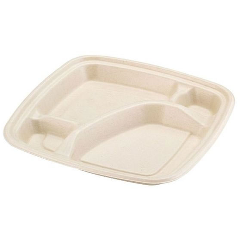 パックスタイル バガス容器 BB弁当 N23-23A ラミ 本体 50枚 1袋（ご注文単位1袋）【直送品】