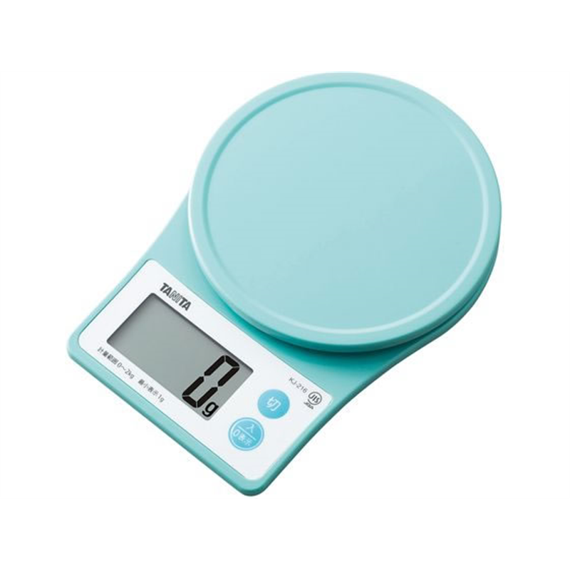 タニタ デジタルクッキングスケール 2kg KJ-216BL 3080810 1個（ご注文単位1個）【直送品】